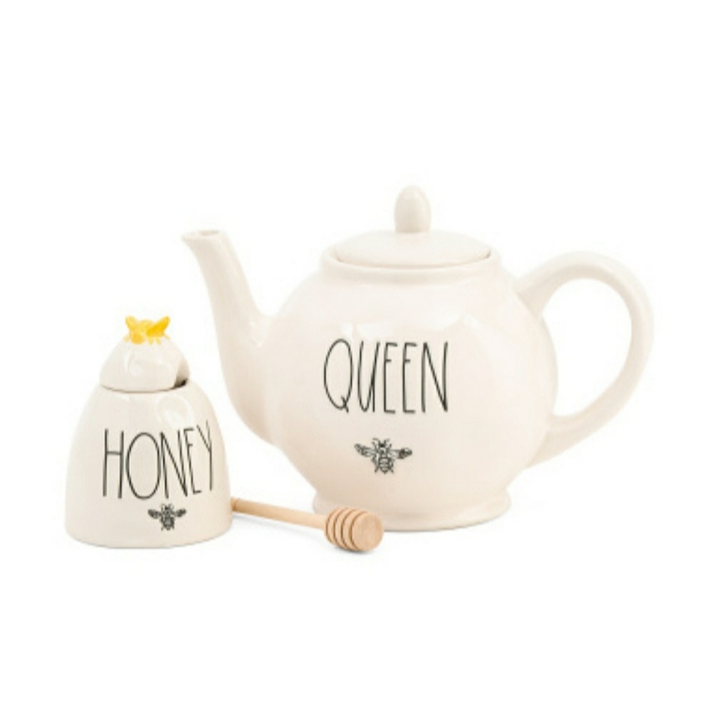 Rae Dunn Teapot and Honey Pot Gift Set - Picture 2 of 5